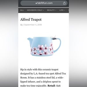 Alfred Ceramic & Stainless Steel Teapot
